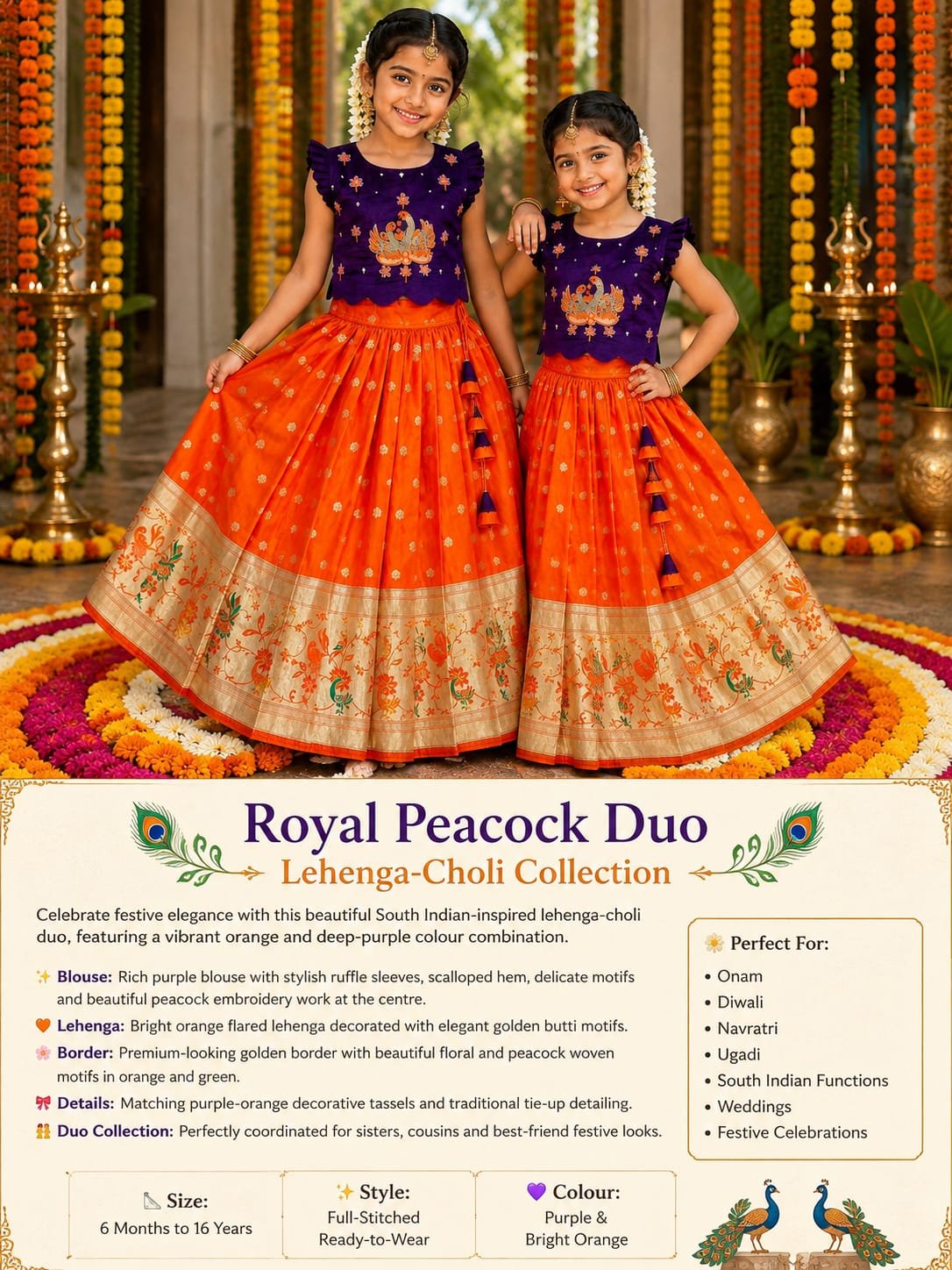 Royal Purple Lehanga Choli