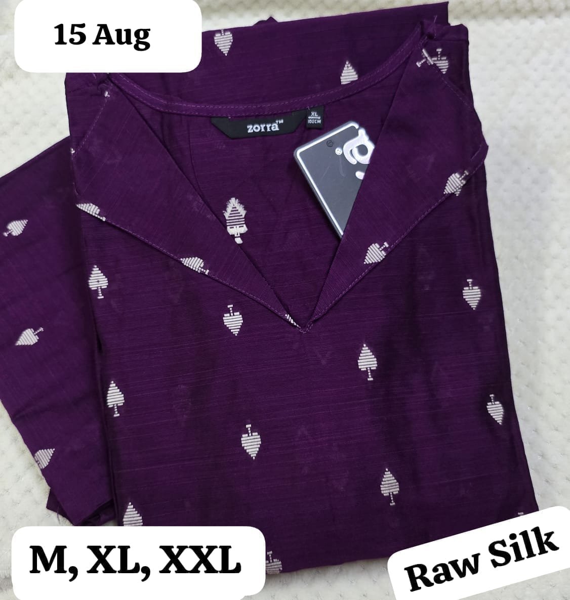 Raw Silk Kurthis - Image 2