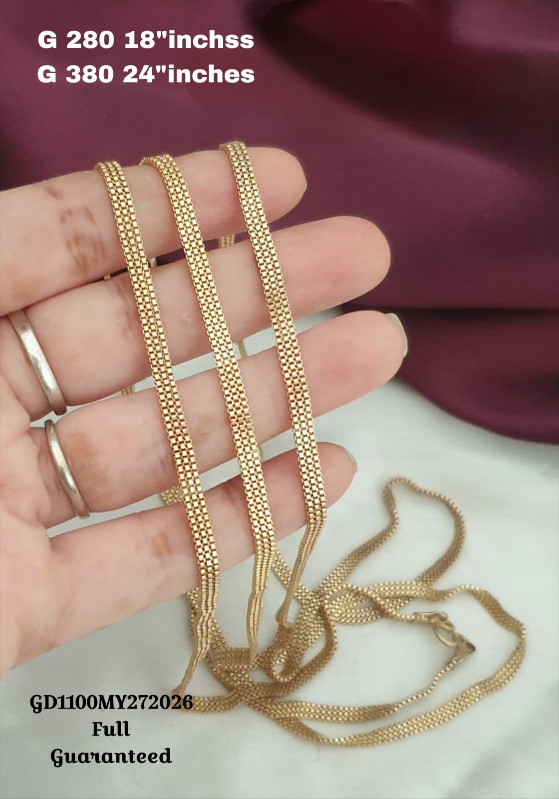 Gold-Toned Flat Chain